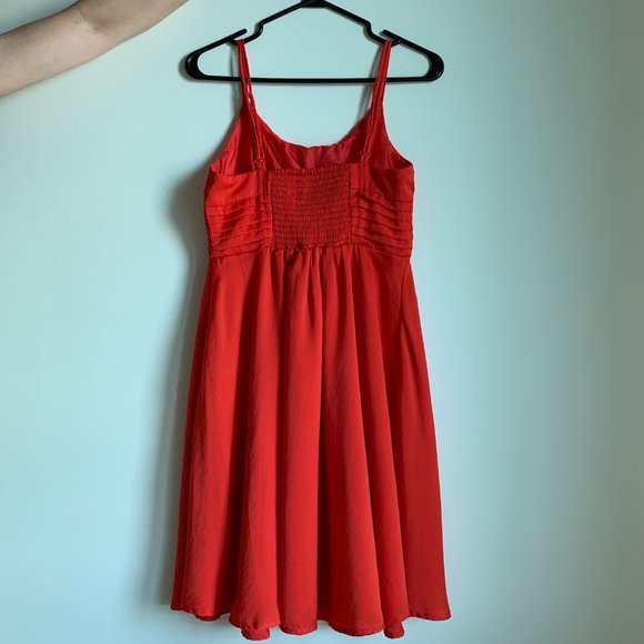 H&M Women’s Reddish Orange Spaghetti Strap Dress Size 0 (GUC) - Picture 5 of 16